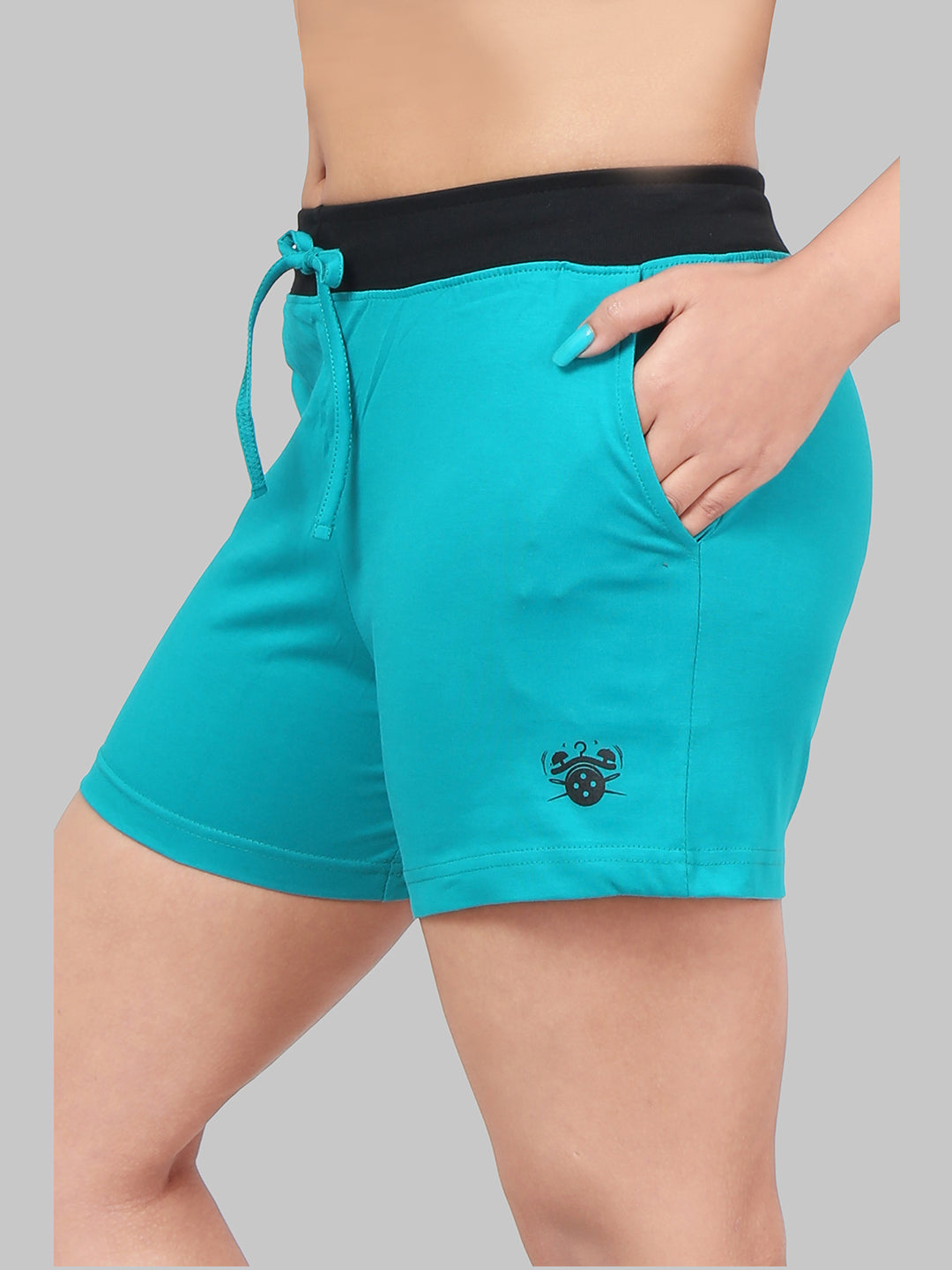 Women Shorts Sea Green