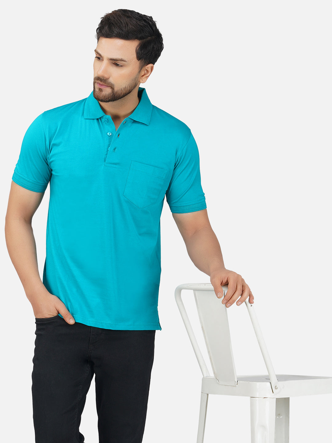 Men's Polo Half Sleeve T-Shirt Green