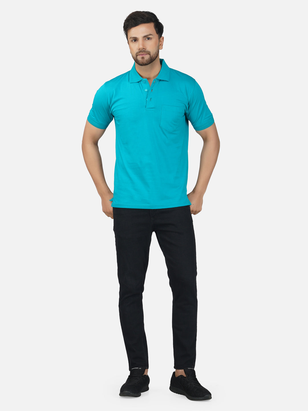 Men's Polo Half Sleeve T-Shirt Green