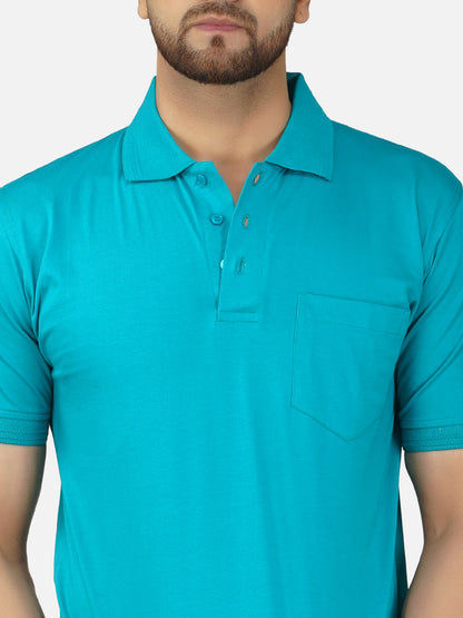 Men's Polo Half Sleeve T-Shirt Green